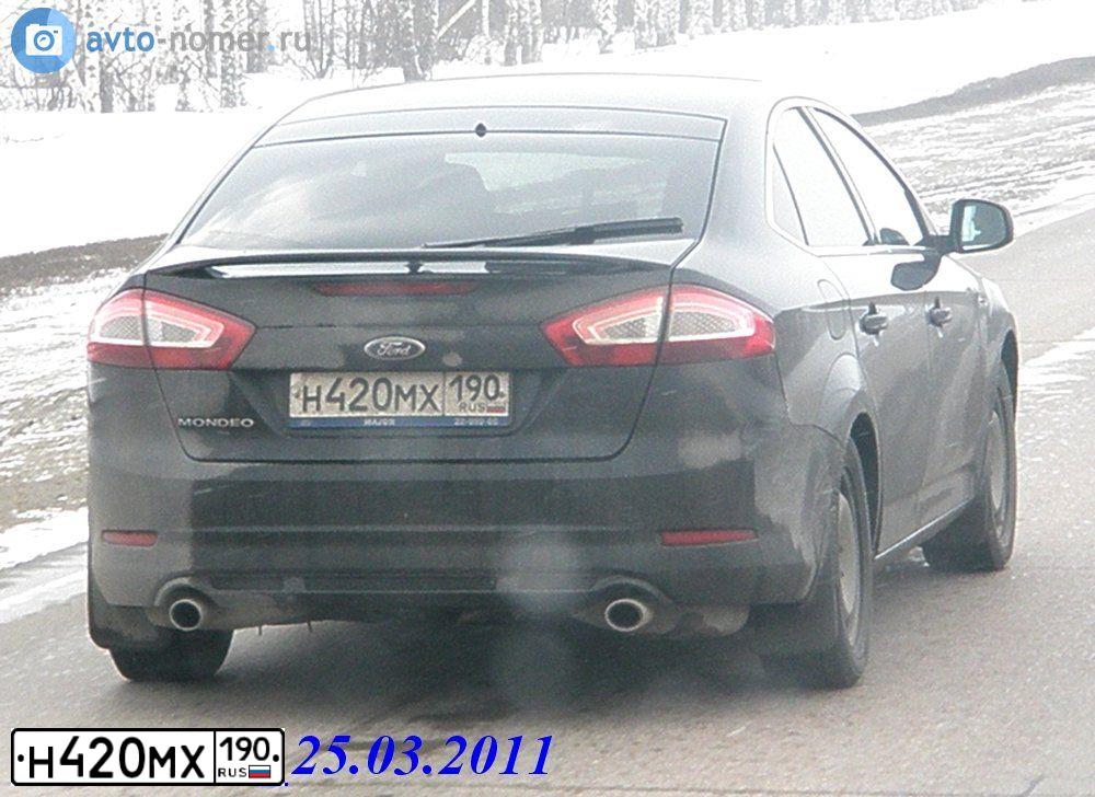 Фото автомобиля FORD MONDEO, 2010 — госномер Р782НТ40. Цвет: ЧЕРНЫЙ