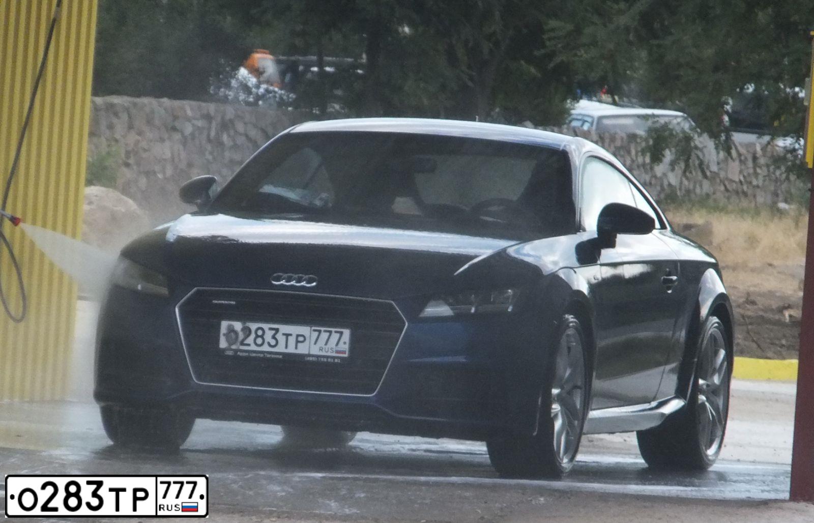Фото автомобиля AUDI TT, 2016 — госномер Т485ЕХ550. Цвет: СИНИЙ