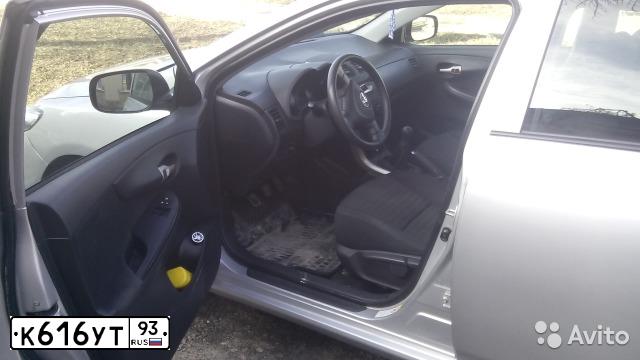 Фото автомобиля TOYOTA COROLLA, 2007 — госномер А991ЕВ761. Цвет: Серебристый