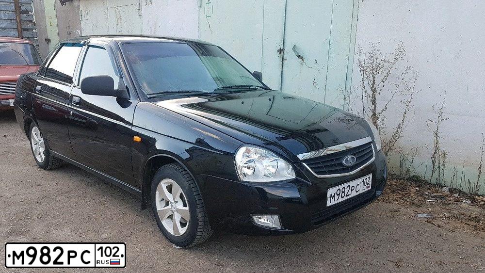 Фото автомобиля LADA 2170 PRIORA, 2009 — госномер М155МО159. Цвет: СИНЕ-ЧЕРНЫЙ