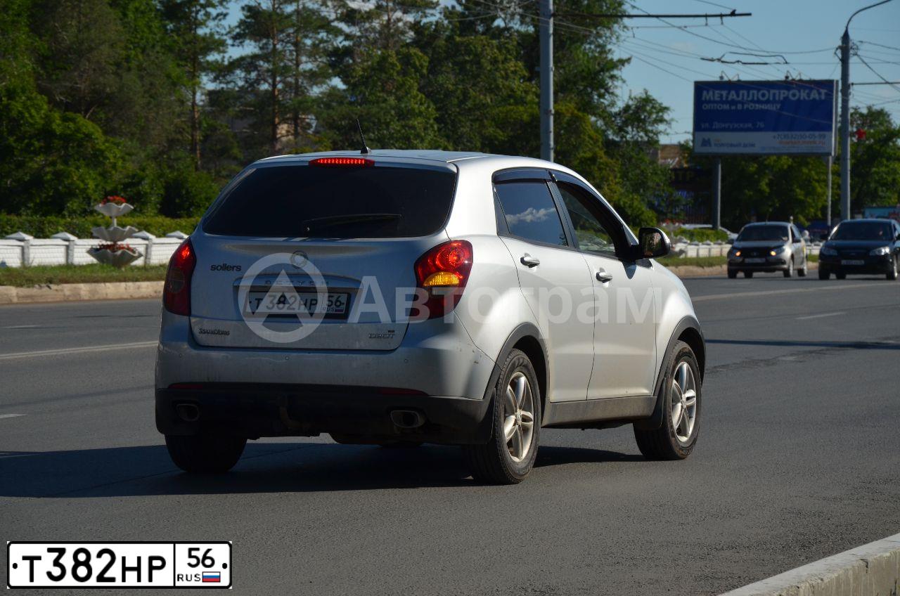 Фото автомобиля SSANGYONG ACTYON, 2012 — госномер Т382НР56. Цвет: СЕРЕБРИСТЫЙ