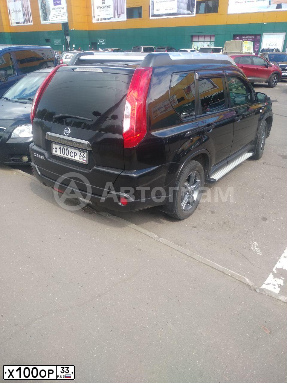 Фото автомобиля MITSUBISHI LANCER, 2008 — госномер Х100ОР33. Цвет: синий