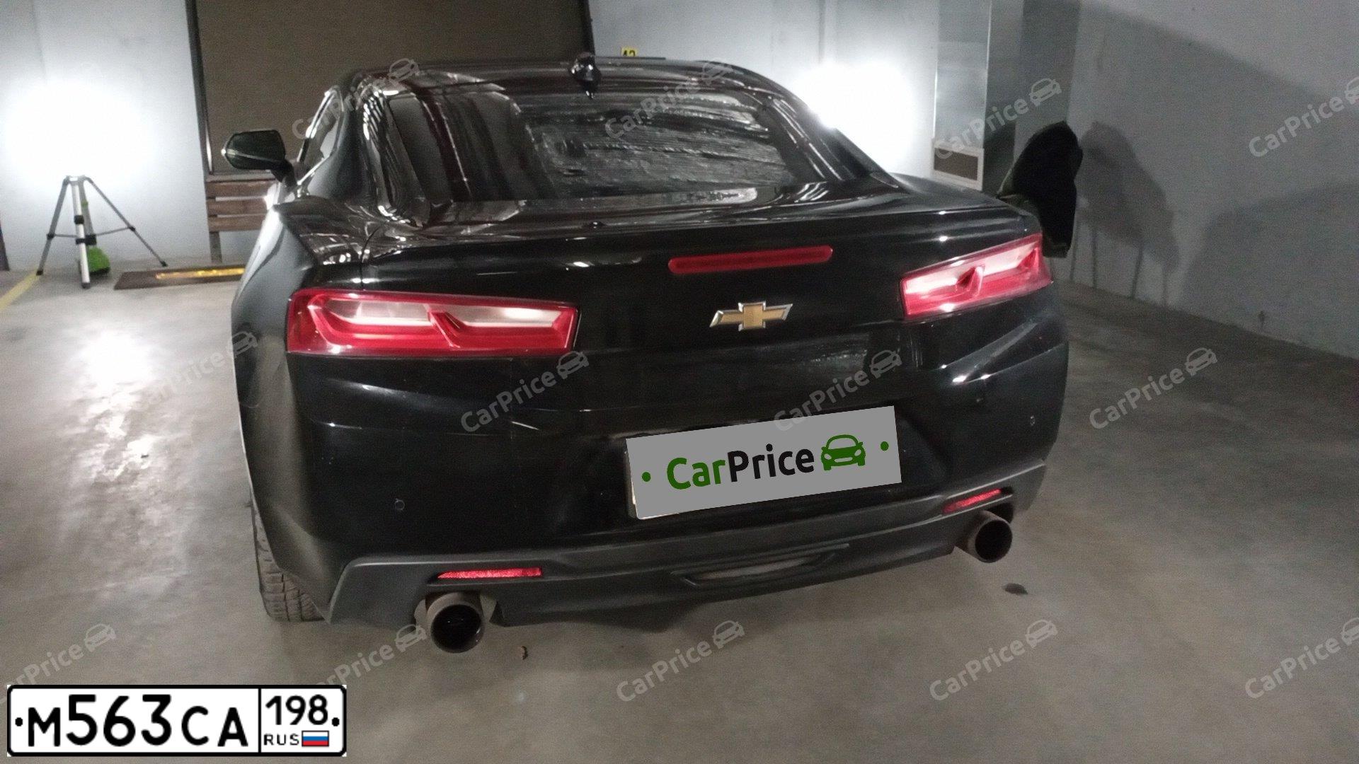 Фото автомобиля CHEVROLET CAMARO, 2016 — госномер М563СА198. Цвет: ЧЕРНЫЙ