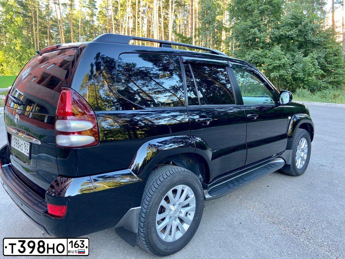 Фото автомобиля TOYOTA LANDCRUISER, 2008 — госномер Т398НО163. Цвет: ЧЕРНЫЙ
