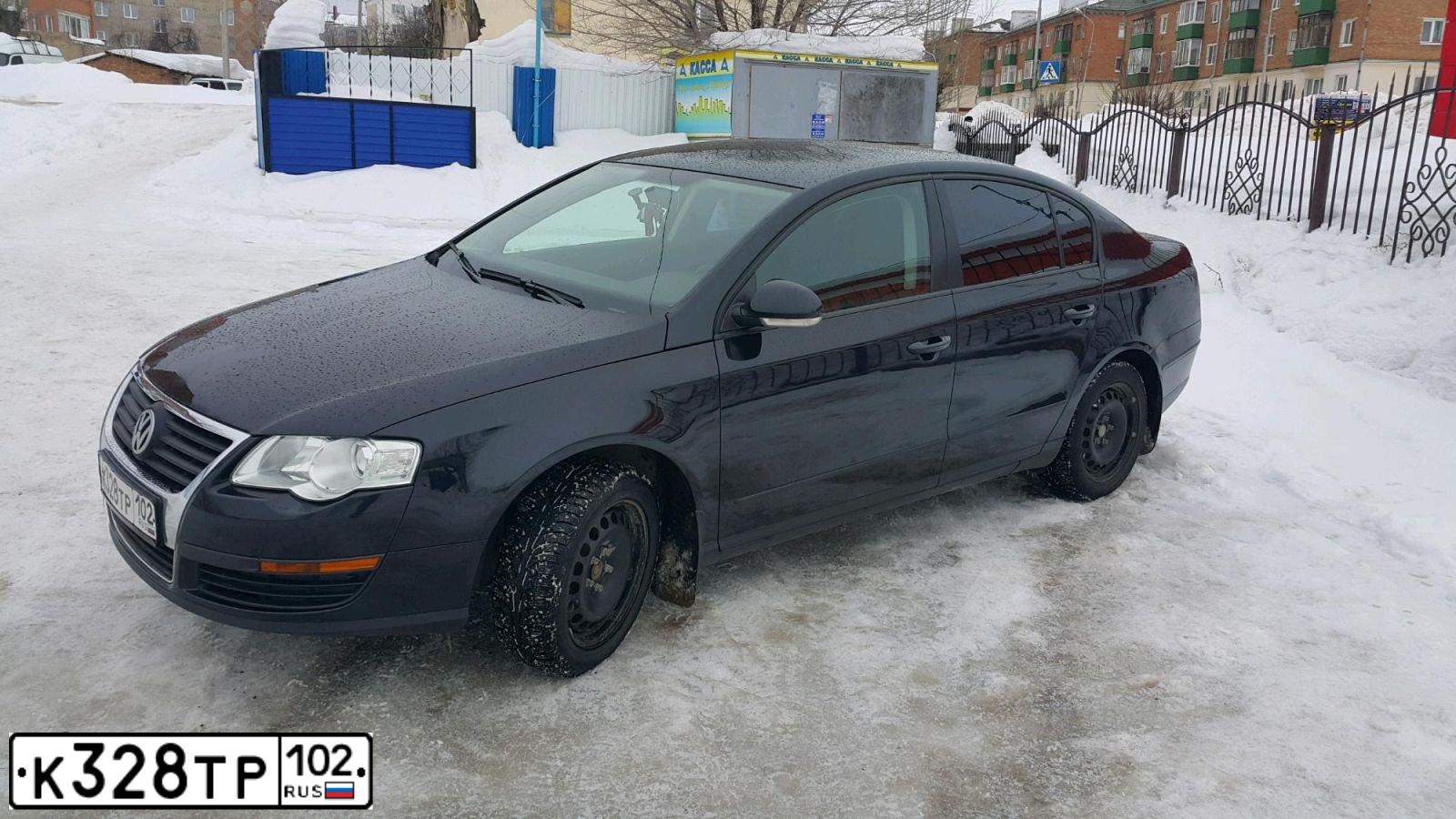 Фото автомобиля VOLKSWAGEN PASSAT, 2008 — госномер К328ТР102. Цвет: ЧЕРНЫЙ