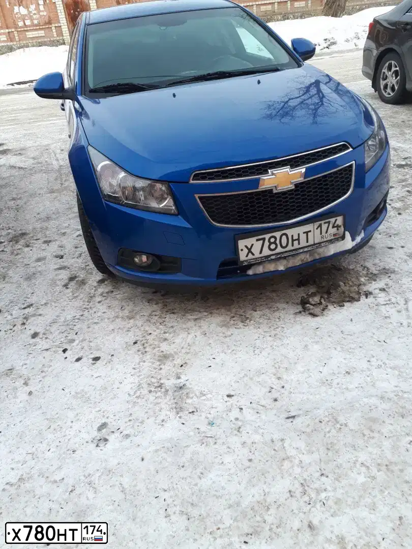 Фото автомобиля CHEVROLET CRUZE, 2011 — госномер А012НВ45. Цвет: синий