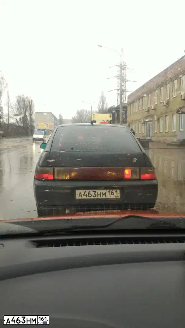 Фото автомобиля LADA 2112, 2006 — госномер А463НМ161. Цвет: ЧЕРНЫЙ