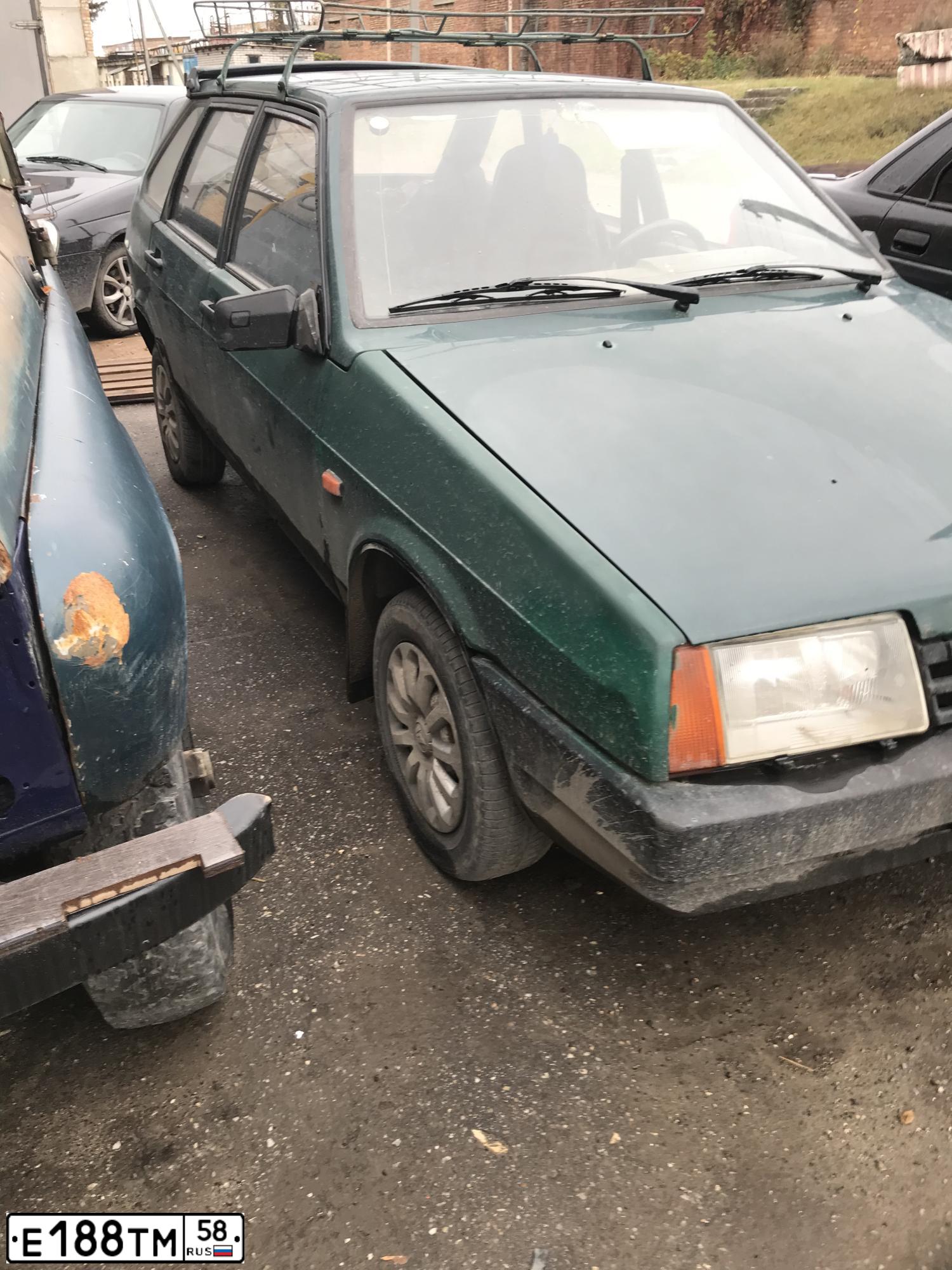 Фото автомобиля LADA 2109 SAMARA, 1999 — госномер Е188ТМ58. Цвет: ЗЕЛЕНЫЙ