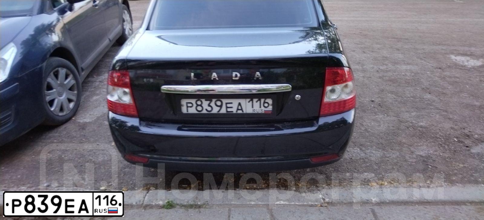 Фото автомобиля LADA PRIORA, 2012 — госномер О587ТМ702. Цвет: СИНЕ-ЧЕРНЫЙ