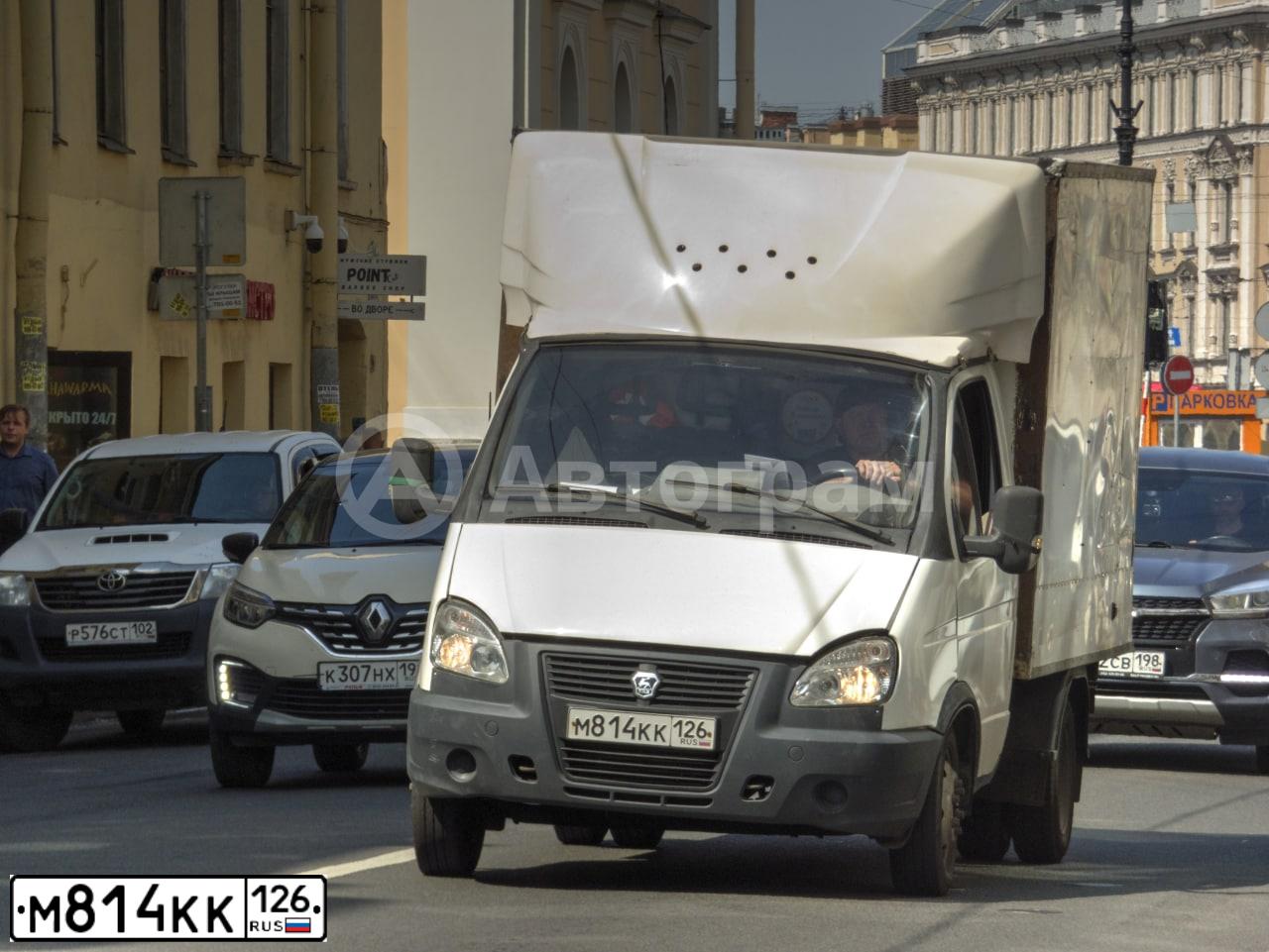 Фото автомобиля GAZ 3302 EL, 2008 — госномер У768ОО178. Цвет: Белый