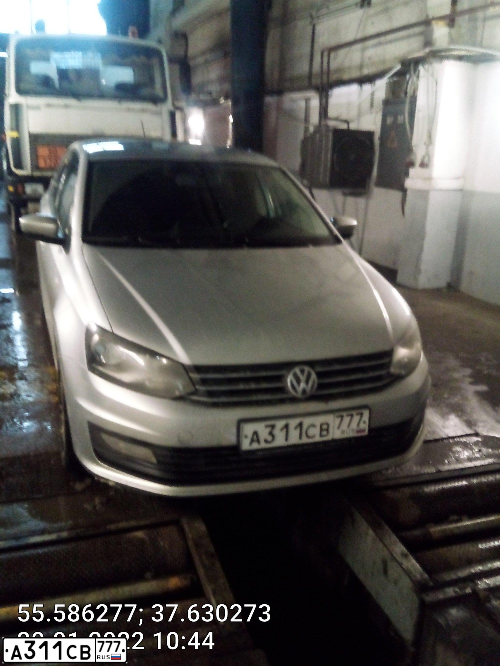 Фото автомобиля VOLKSWAGEN POLO, 2016 — госномер С191КК797. Цвет: СЕРЕБРИСТЫЙ
