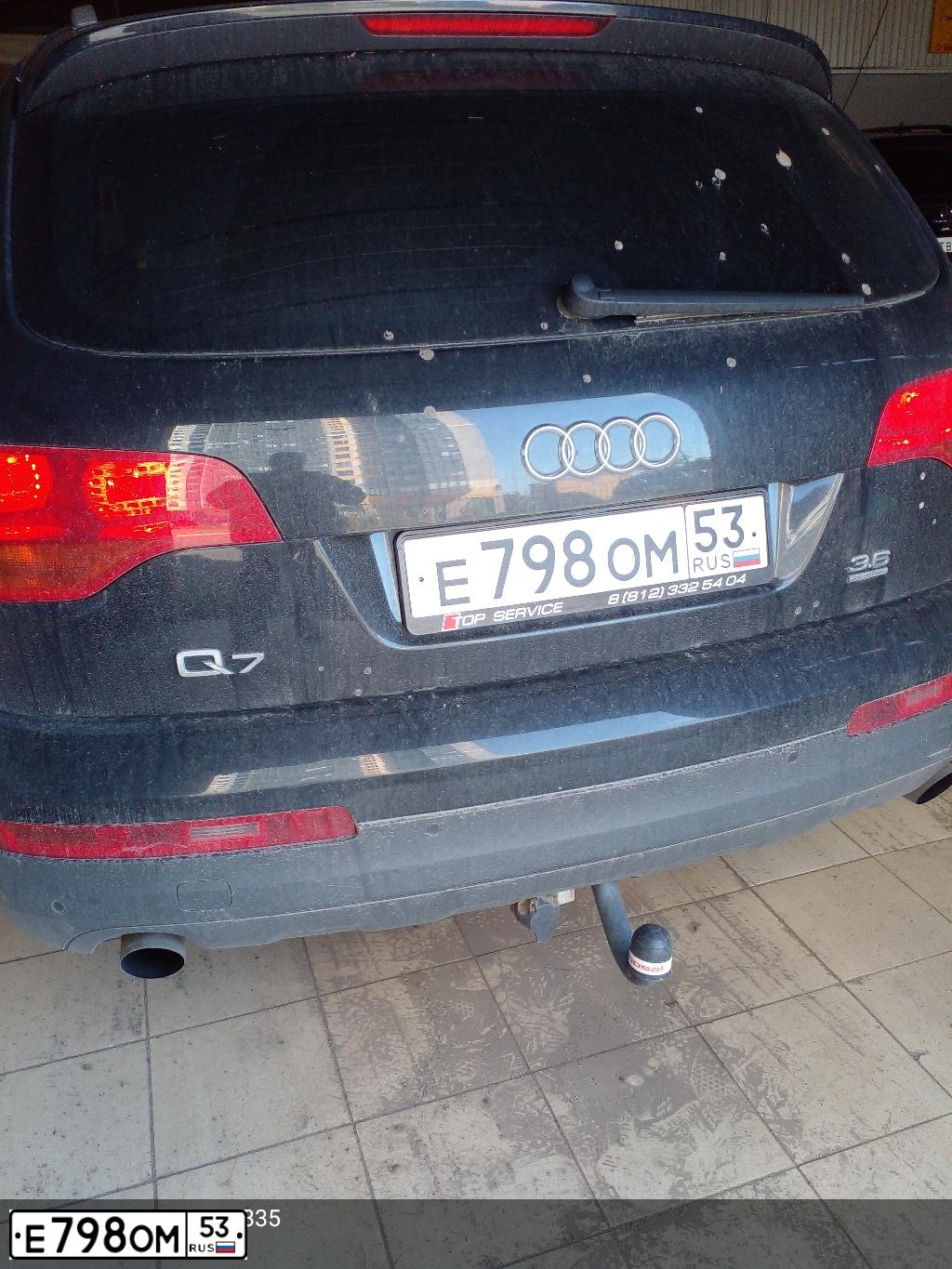 Фото автомобиля AUDI Q7, 2007 — госномер В247ХУ47