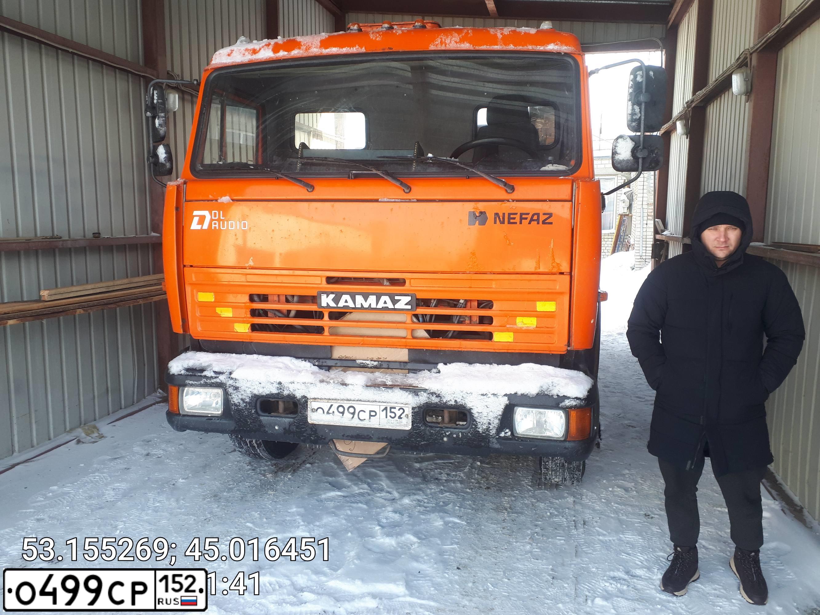 Фото автомобиля KAMAZ 6511, 2009 — госномер Т070ОХ58. Цвет: Оранжевый