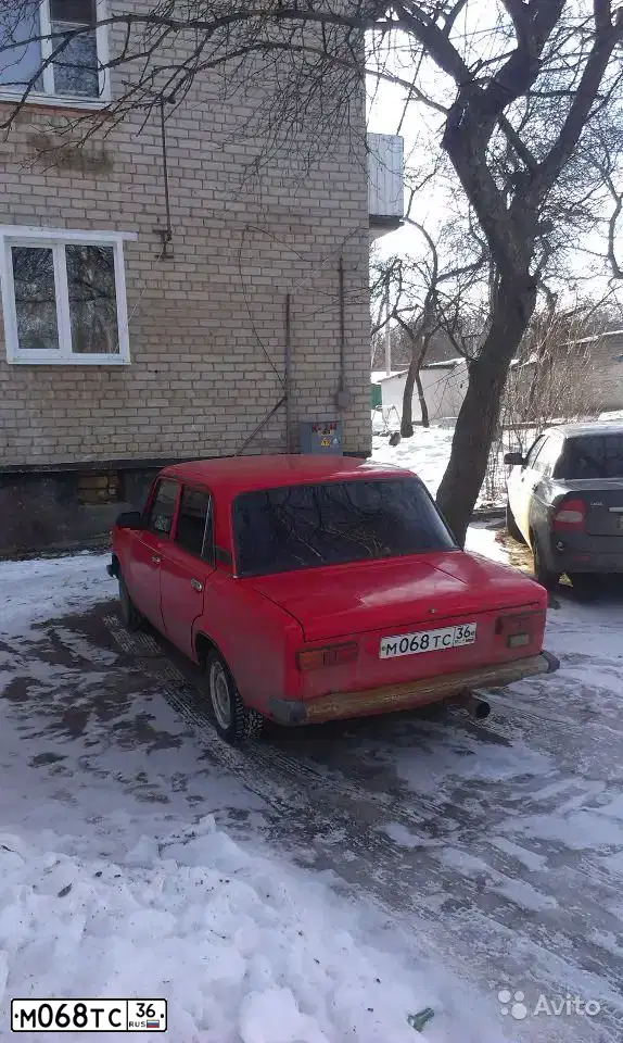 Фото автомобиля LADA 2101, 1986 — госномер М068ТС36. Цвет: КРАСНЫЙ