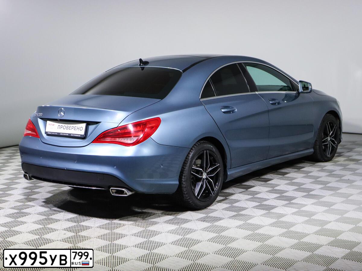 Фото автомобиля MERCEDES CLA-KLASSE, 2014 — госномер В101СН790. Цвет: синий