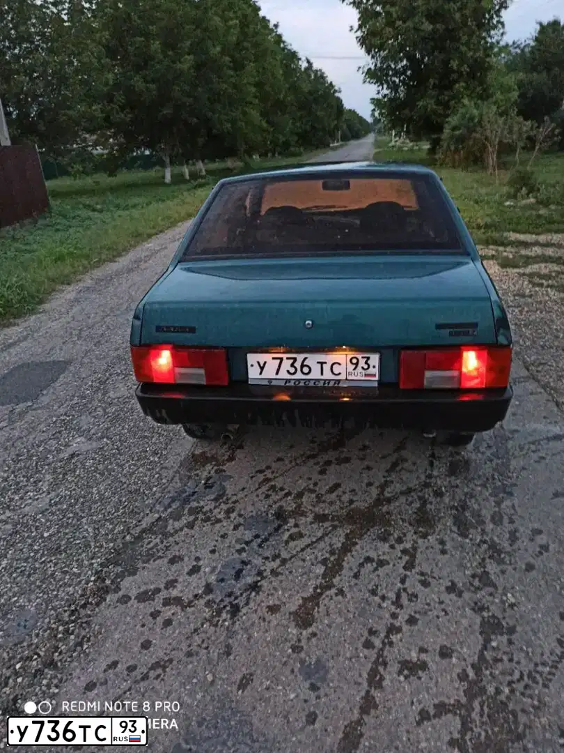 Фото автомобиля LADA 2109 SAMARA, 2002 — госномер У736ТС93. Цвет: СЕРЕБРИСТО-ЗЕЛЕНЫЙ