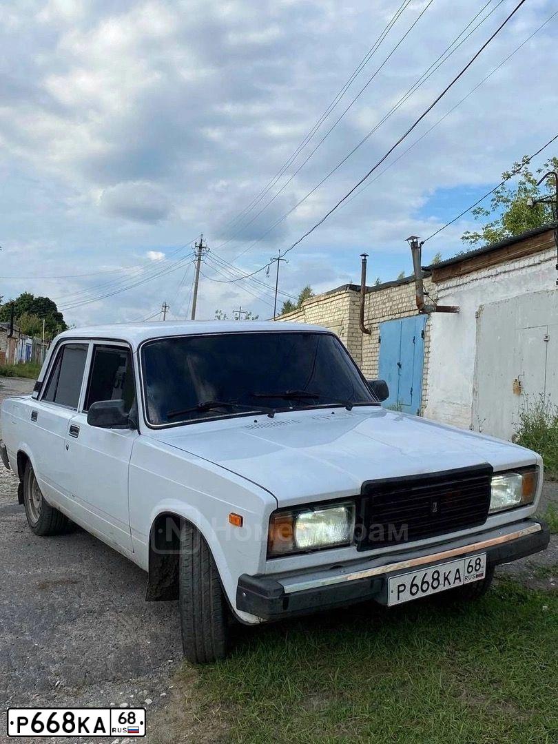 Фото автомобиля LADA 2107, 2008 — госномер Р668КА68. Цвет: ЯРКО-БЕЛЫЙ