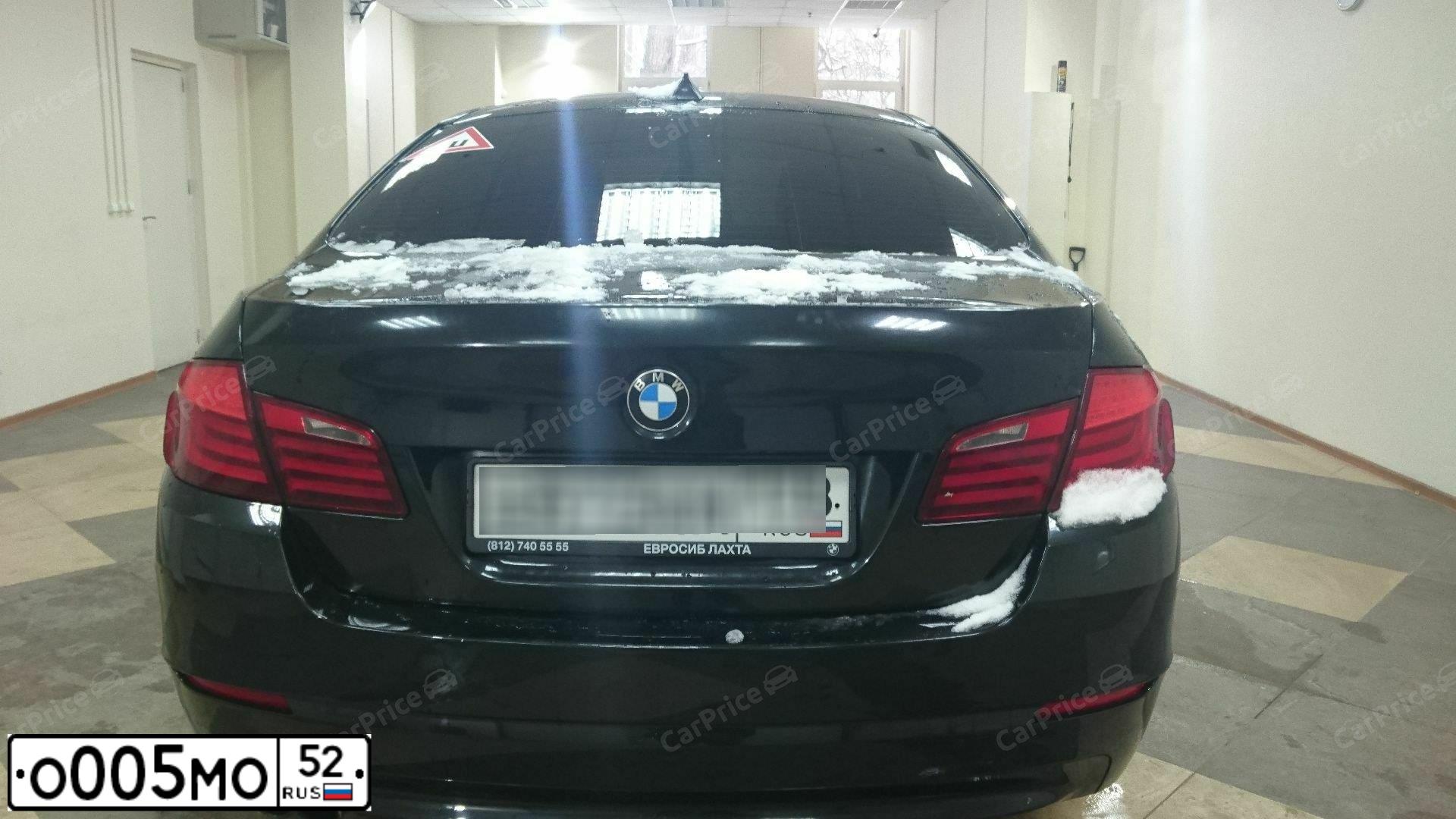 Фото автомобиля BMW SERIE 5, 2011 — госномер В939НС761. Цвет: ЧЕРНЫЙ