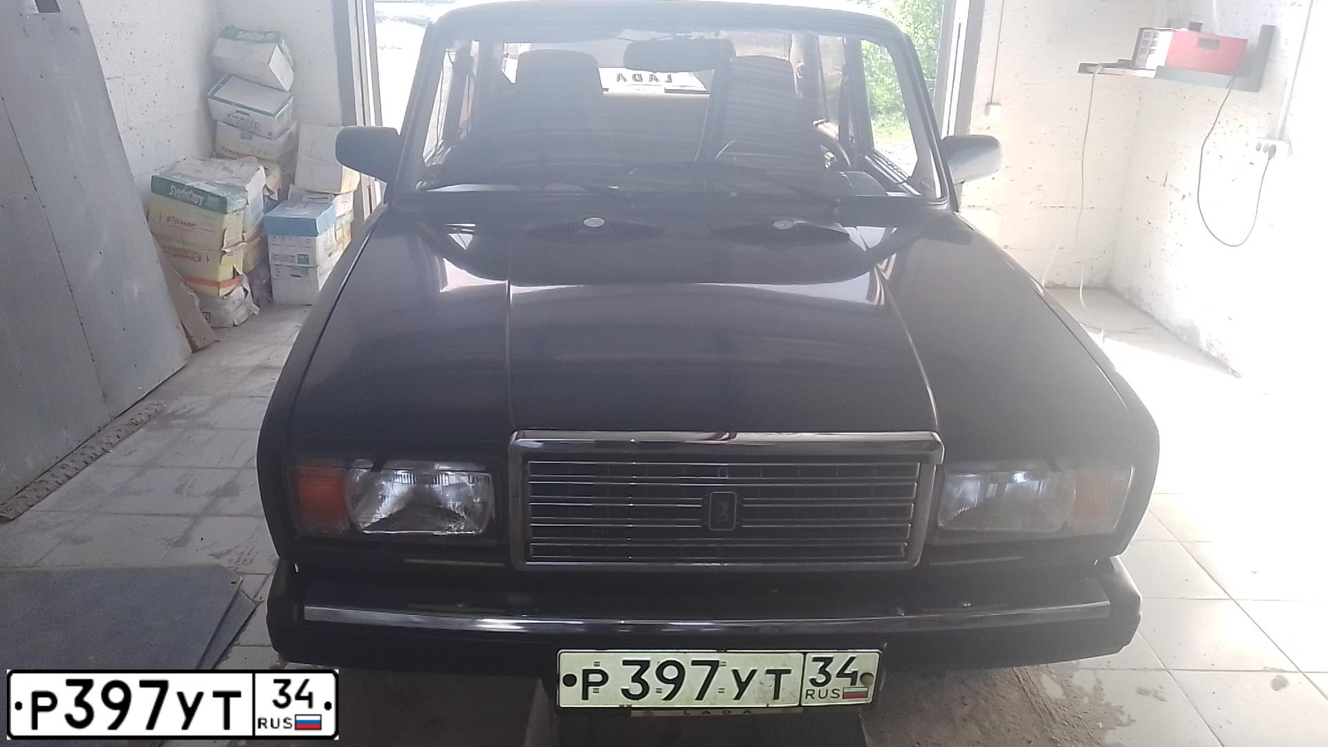 Фото автомобиля LADA 2107, 2003 — госномер Р397УТ34. Цвет: СИНЕ ЗЕЛЕНЫЙ