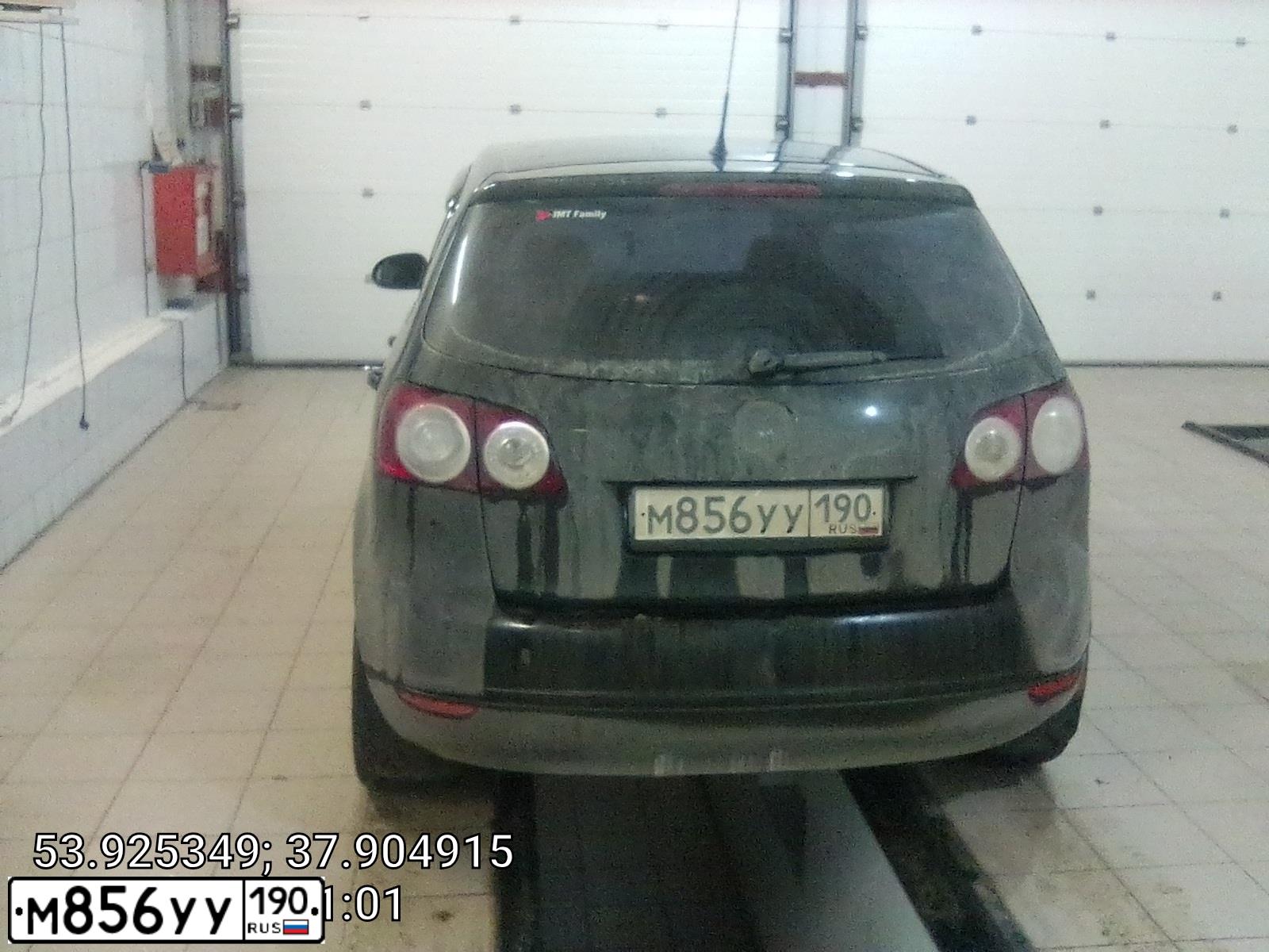 Фото автомобиля VOLKSWAGEN GOLF PLUS, 2008 — госномер У529МХ71. Цвет: ЧЕРНЫЙ