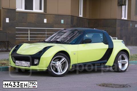 Фото автомобиля SMART ROADSTER, 2005 — госномер М433ЕН790. Цвет: ЧЕРНЫЙ
