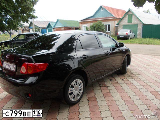Фото автомобиля TOYOTA COROLLA, 2008 — госномер Р778ТХ16. Цвет: ЧЕРНЫЙ
