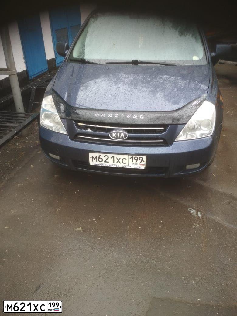 Фото автомобиля KIA CARNIVAL, 2006 — госномер В937НС177. Цвет: ТЕМНО-СИНИЙ