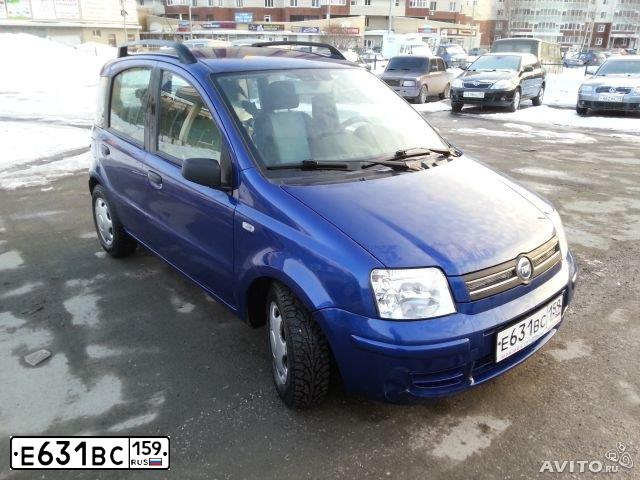 Фото автомобиля FIAT PANDA, 2007 — госномер Е631ВС159. Цвет: СИНИЙ