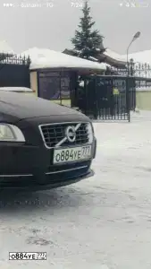 Фото автомобиля VOLVO S80, 2012 — госномер Н883УО777. Цвет: ЧЕРНЫЙ