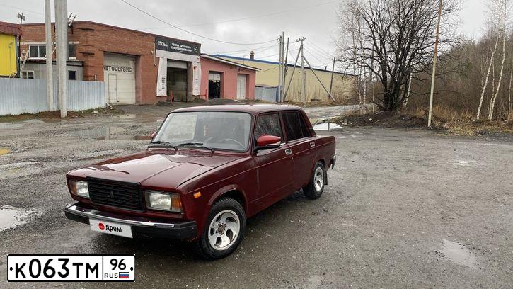 Фото автомобиля LADA 2107, 2008 — госномер К063ТМ96. Цвет: ТЕМНО-КРАСНЫЙ