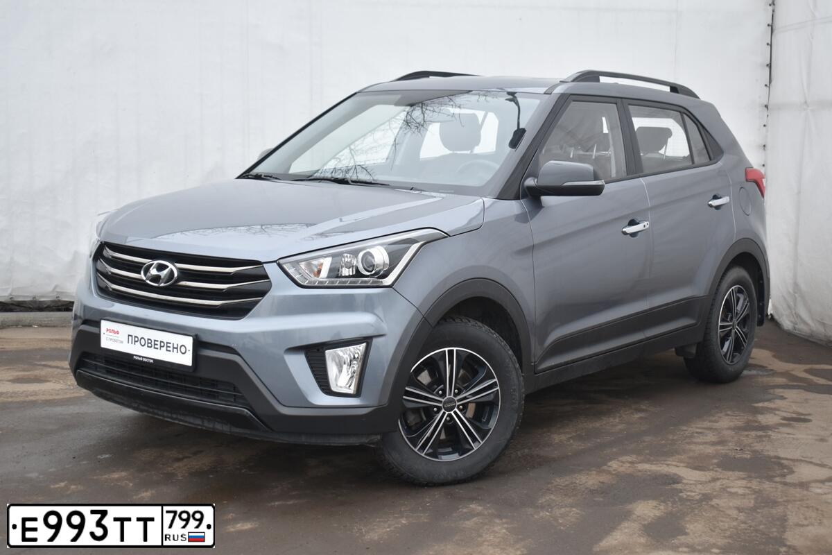 Фото автомобиля HYUNDAI CRETA, 2020 — госномер С858АН550. Цвет: СЕРЫЙ