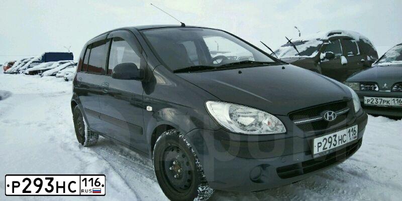 Фото автомобиля HYUNDAI GETZ, 2007 — госномер Р293НС116. Цвет: ТЕМНО-СЕРЫЙ