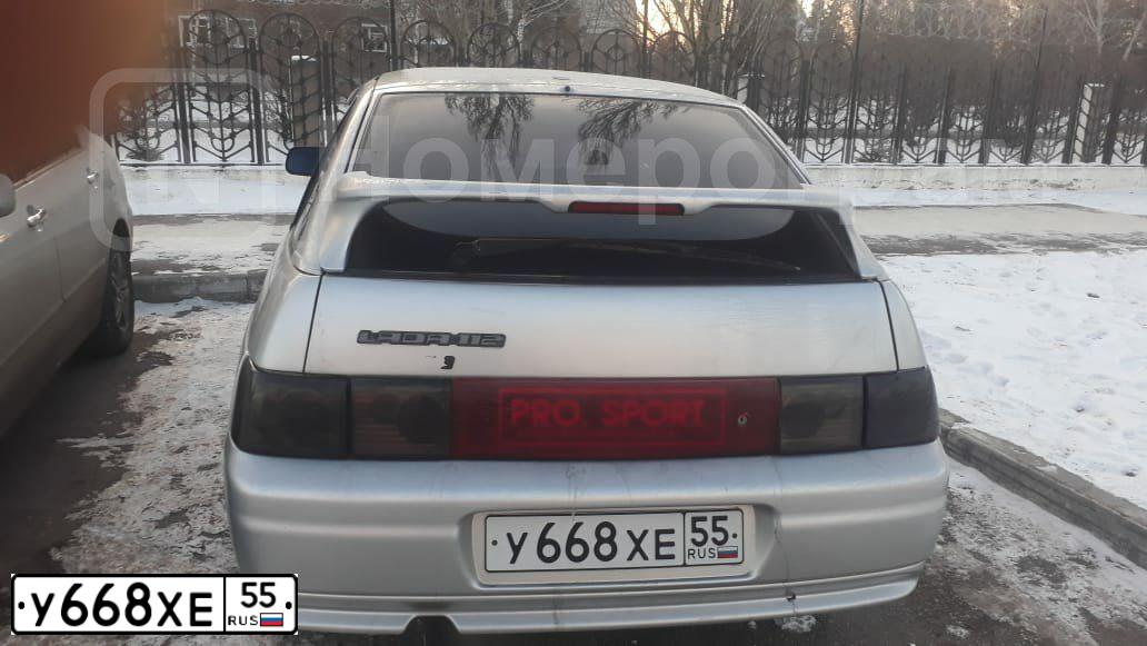 Фото автомобиля LADA 2112 LADA, 2003 — госномер У668ХЕ55. Цвет: СЕРЫЙ