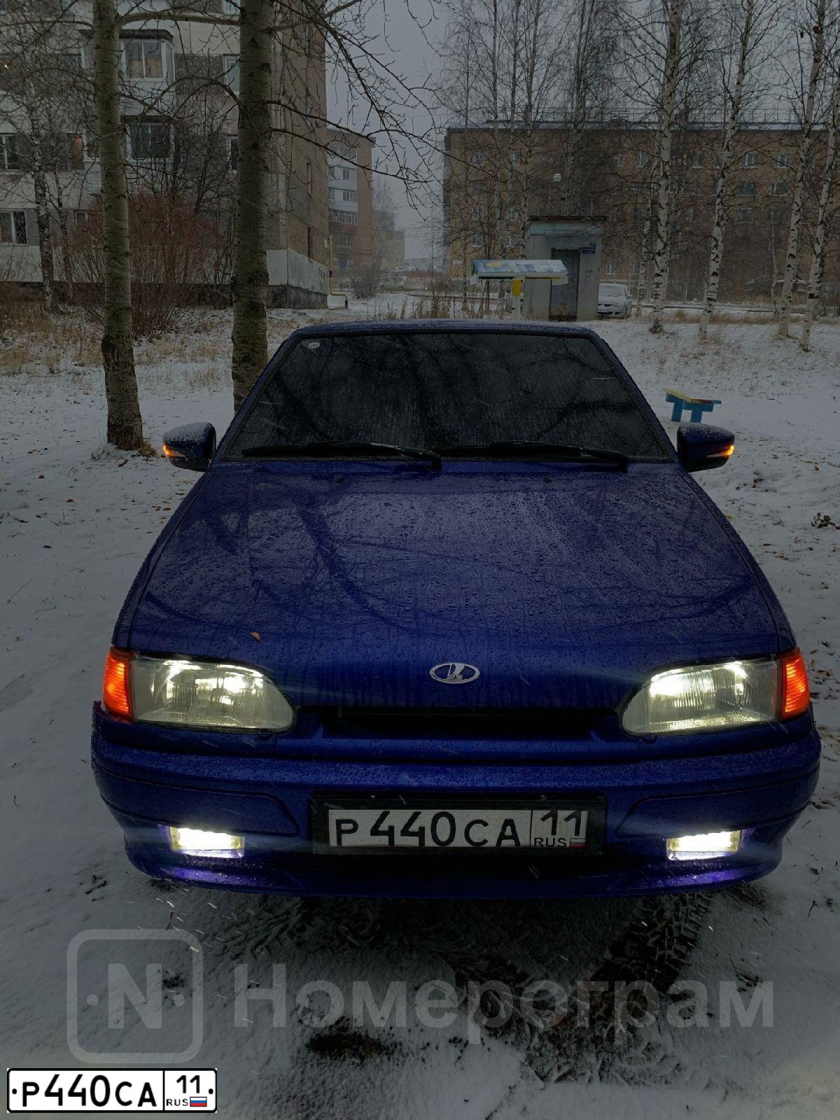 Фото автомобиля LADA 2113 SAMARA, 2010 — госномер О939ВТ11. Цвет: синий