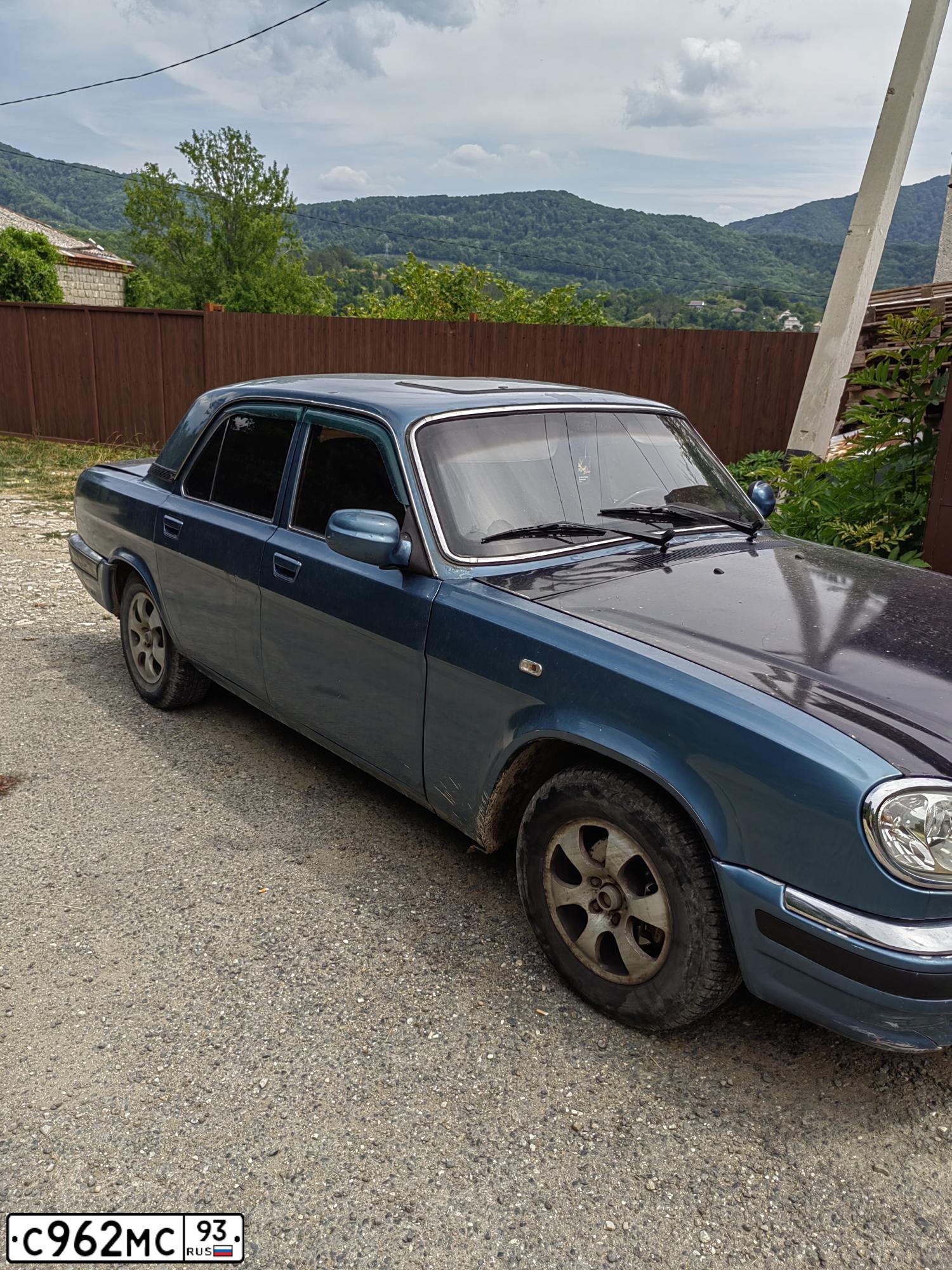 Фото автомобиля GAZ 3110 WOLGA, 2004 — госномер С962МС93. Цвет: СЕРО-СИНИЙ