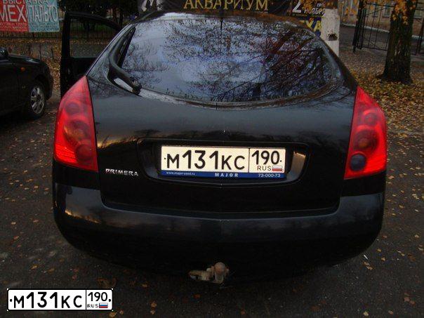 Фото автомобиля NISSAN PRIMERA, 2005 — госномер С359ЕР76. Цвет: ЧЕРНЫЙ
