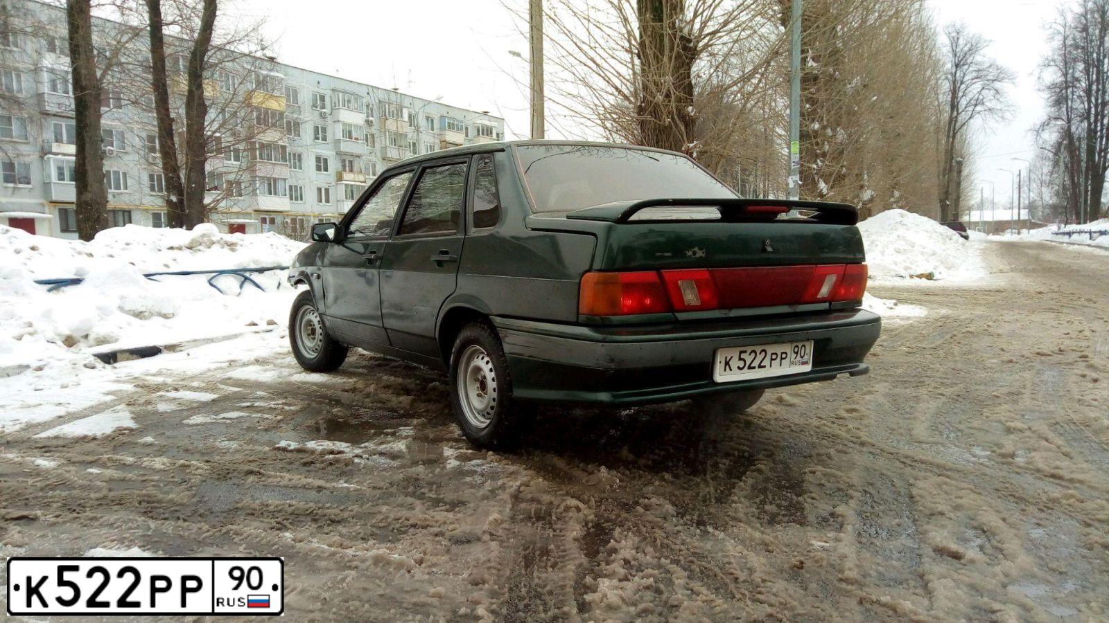 Фото автомобиля LADA 2115 SAMARA, 2004 — госномер К522РР90. Цвет: ЗЕЛЕНЫЙ ТЕМНЫЙ
