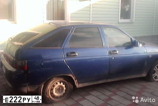 Фото автомобиля LADA 2112, 2003 — госномер Е222РУ48. Цвет: ЗЕЛЕНЫЙ