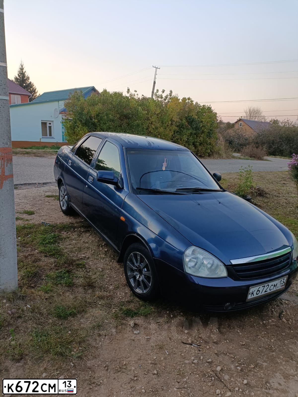 Фото автомобиля LADA 2170 PRIORA, 2007 — госномер М366АМ164. Цвет: синий