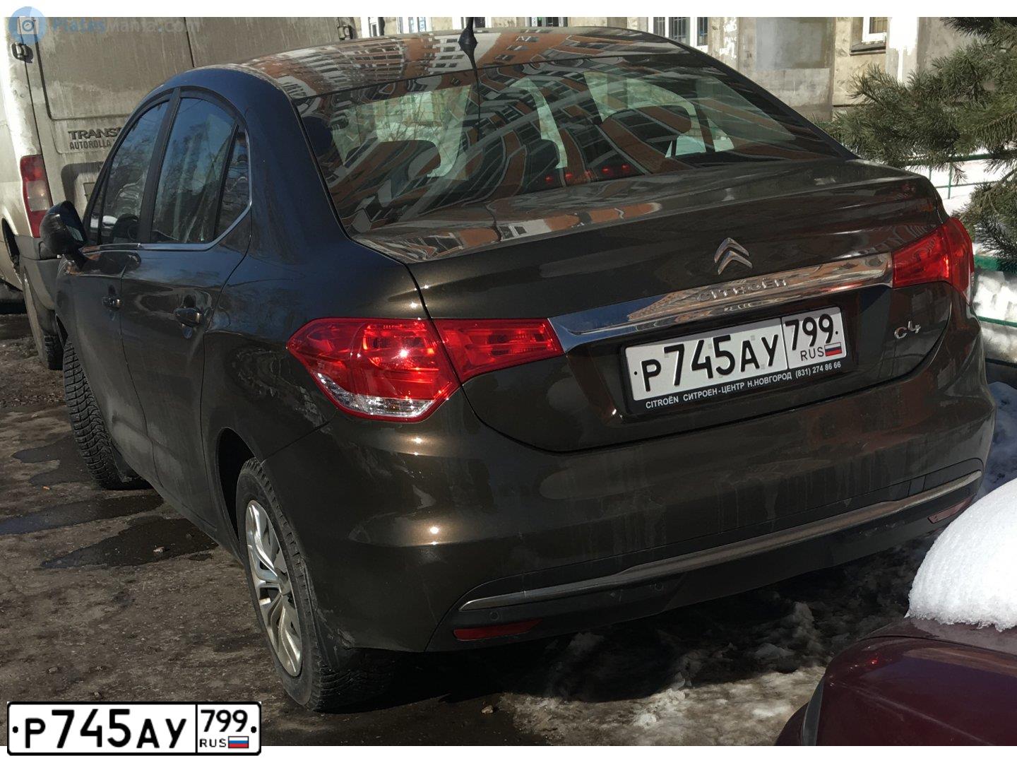 Фото автомобиля CITROEN C4, 2014 — госномер С895УО33