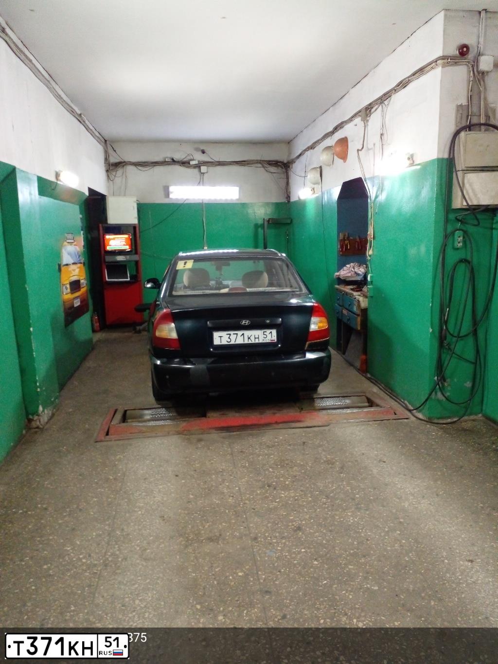 Фото автомобиля TAGAZ ACCENT, 2008 — госномер Т371КН51. Цвет: ЧЕРНЫЙ