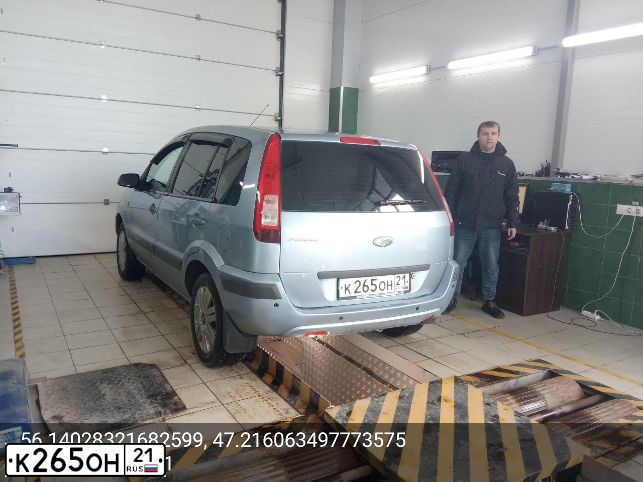 Фото автомобиля FORD FUSION, 2007 — госномер Т507ЕС174. Цвет: СЕРО-ГОЛУБОЙ