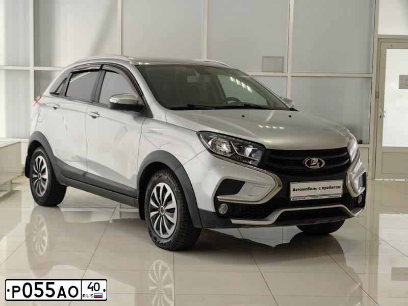 Фото автомобиля LADA GAB330 LADA XRAY, 2021 — госномер Р055АО40. Цвет: СВЕТЛО-СЕРЫЙ