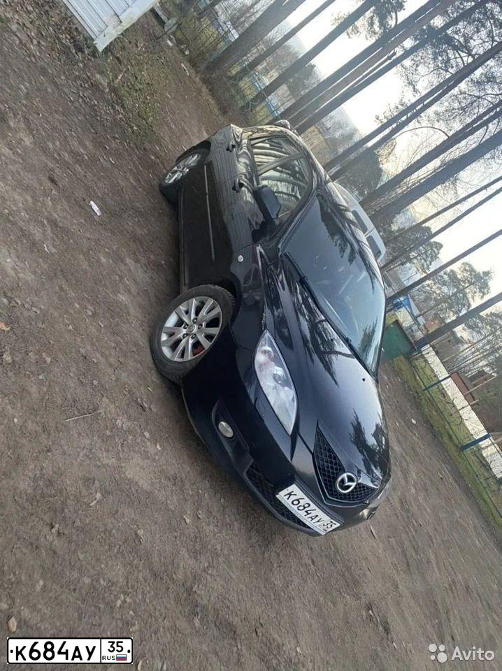 Фото автомобиля MAZDA 3, 2007 — госномер К684АУ35. Цвет: ЧЕРНЫЙ