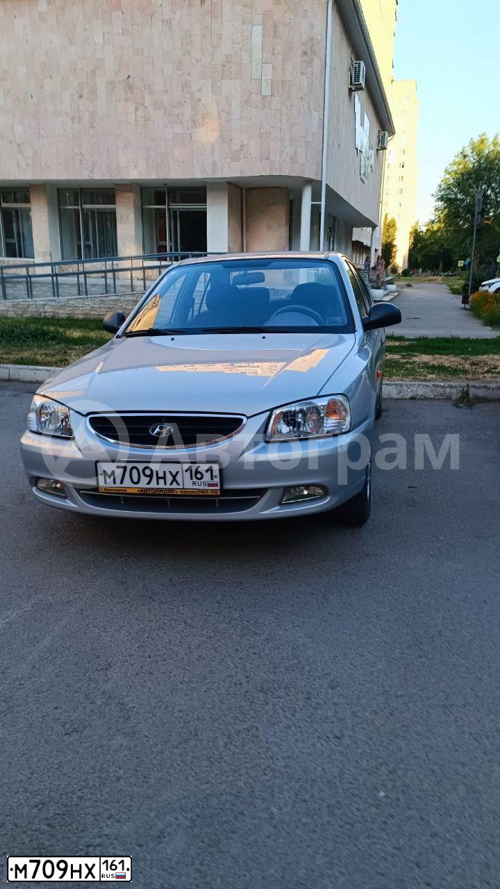 Фото автомобиля TAGAZ ACCENT, 2011 — госномер М709НХ161. Цвет: СЕРЕБРИСТЫЙ