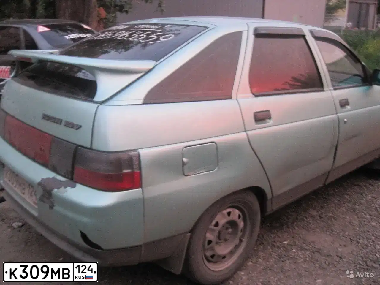 Фото автомобиля LADA 2112, 2003 — госномер К309МВ124. Цвет: СЕРЕБРИСТО-СЕРО-ЗЕЛЕНЫЙ