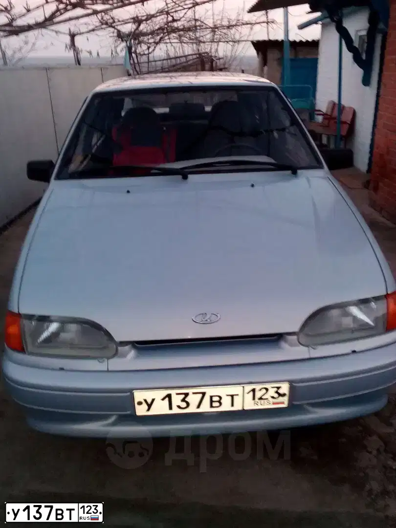 Фото автомобиля LADA 2114 SAMARA, 2007 — госномер А589АЕ61. Цвет: Серебристо-желто-голубой