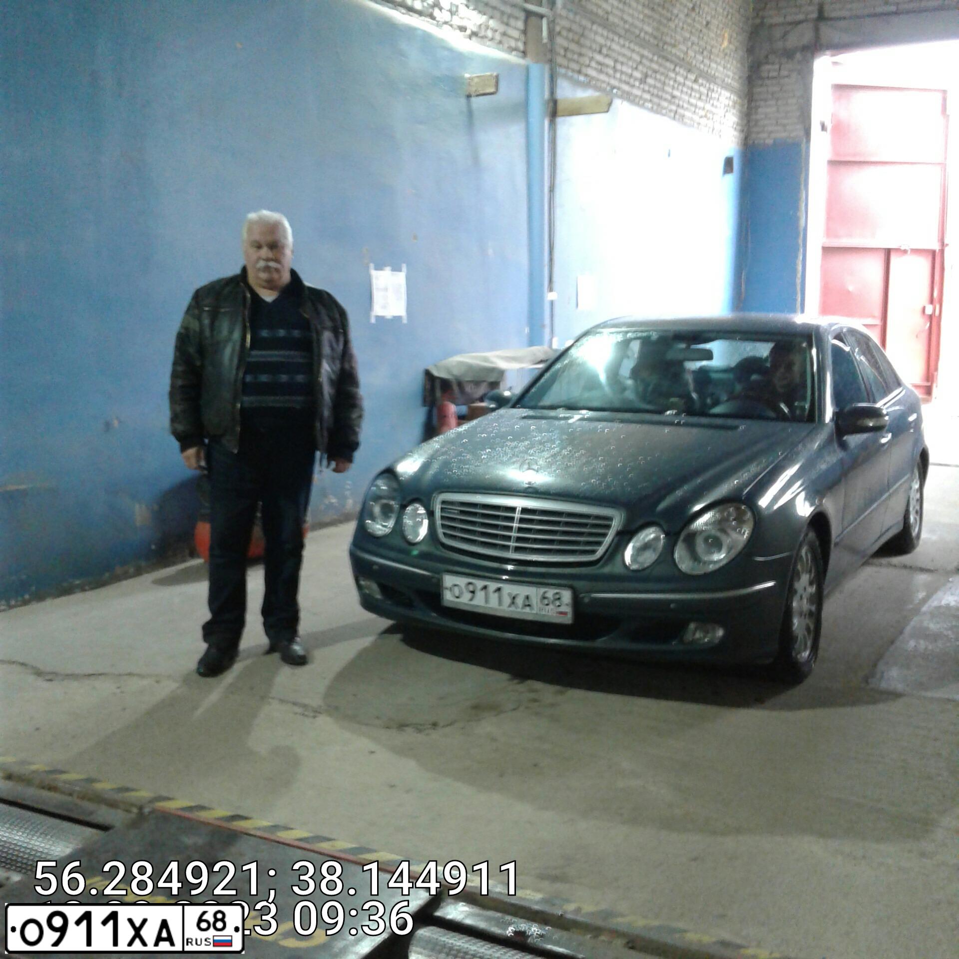 Фото автомобиля MERCEDES E-KLASSE, 2004 — госномер О911ХА68. Цвет: ЗЕЛЕНЫЙ