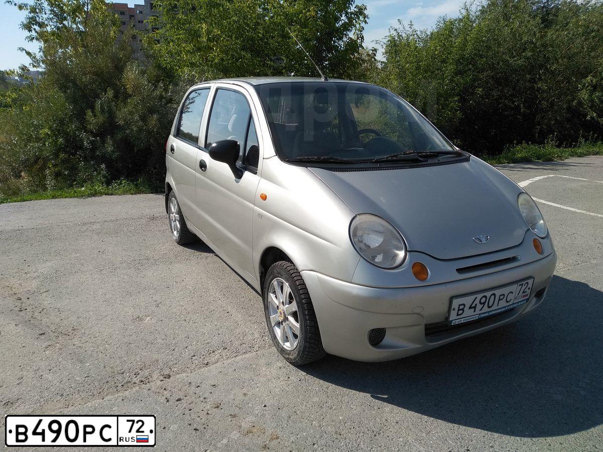 Фото автомобиля DAEWOO MATIZ, 2005 — госномер Х196ВВ196. Цвет: Серебристый