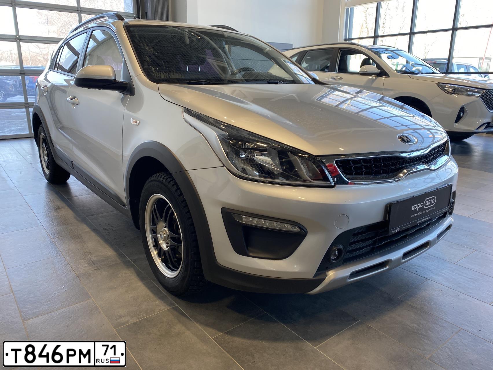 Фото автомобиля KIA RIO, 2019 — госномер У691ТС71. Цвет: Серебристый